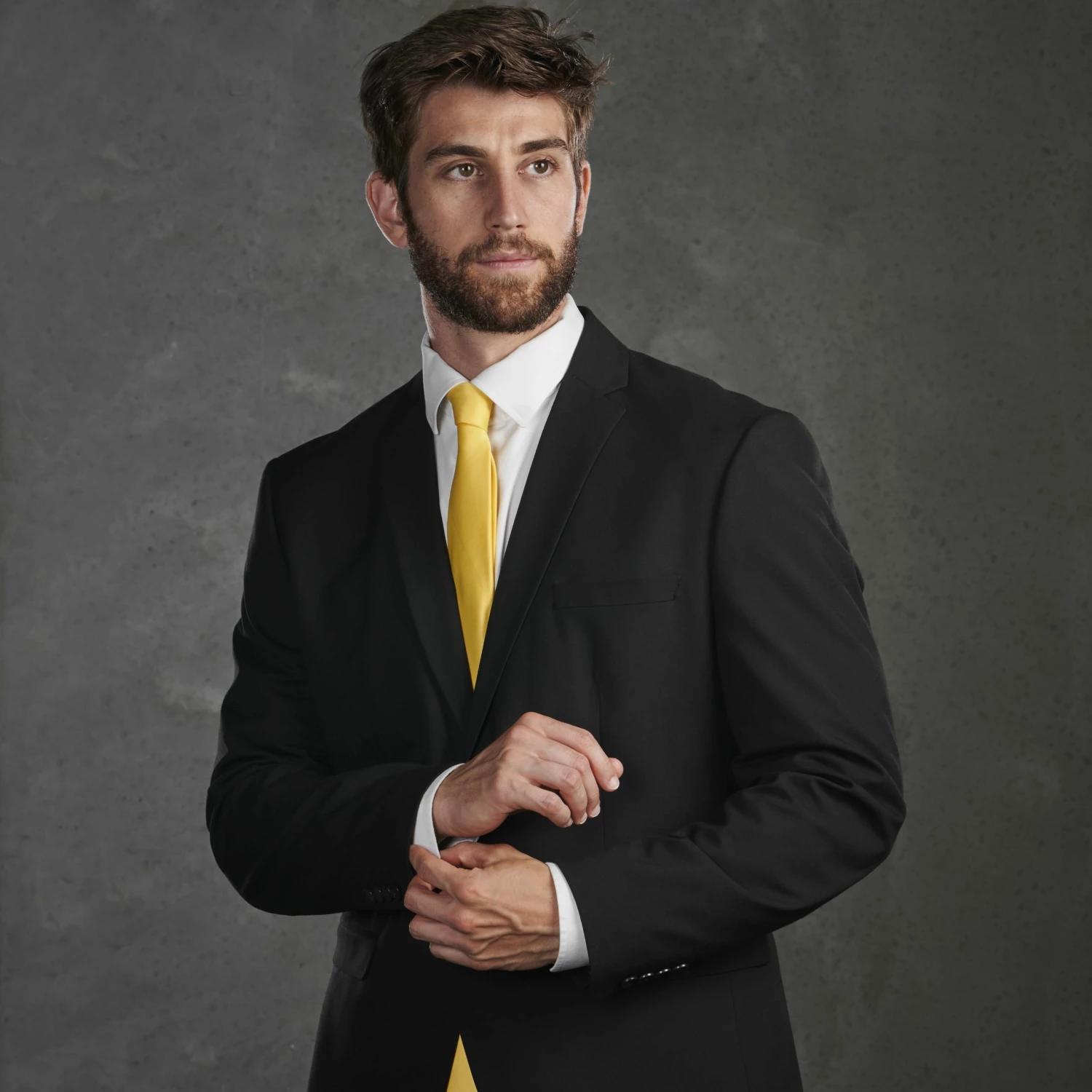 Trendhim Cravate classique jaune canari 8 cm â Image 4