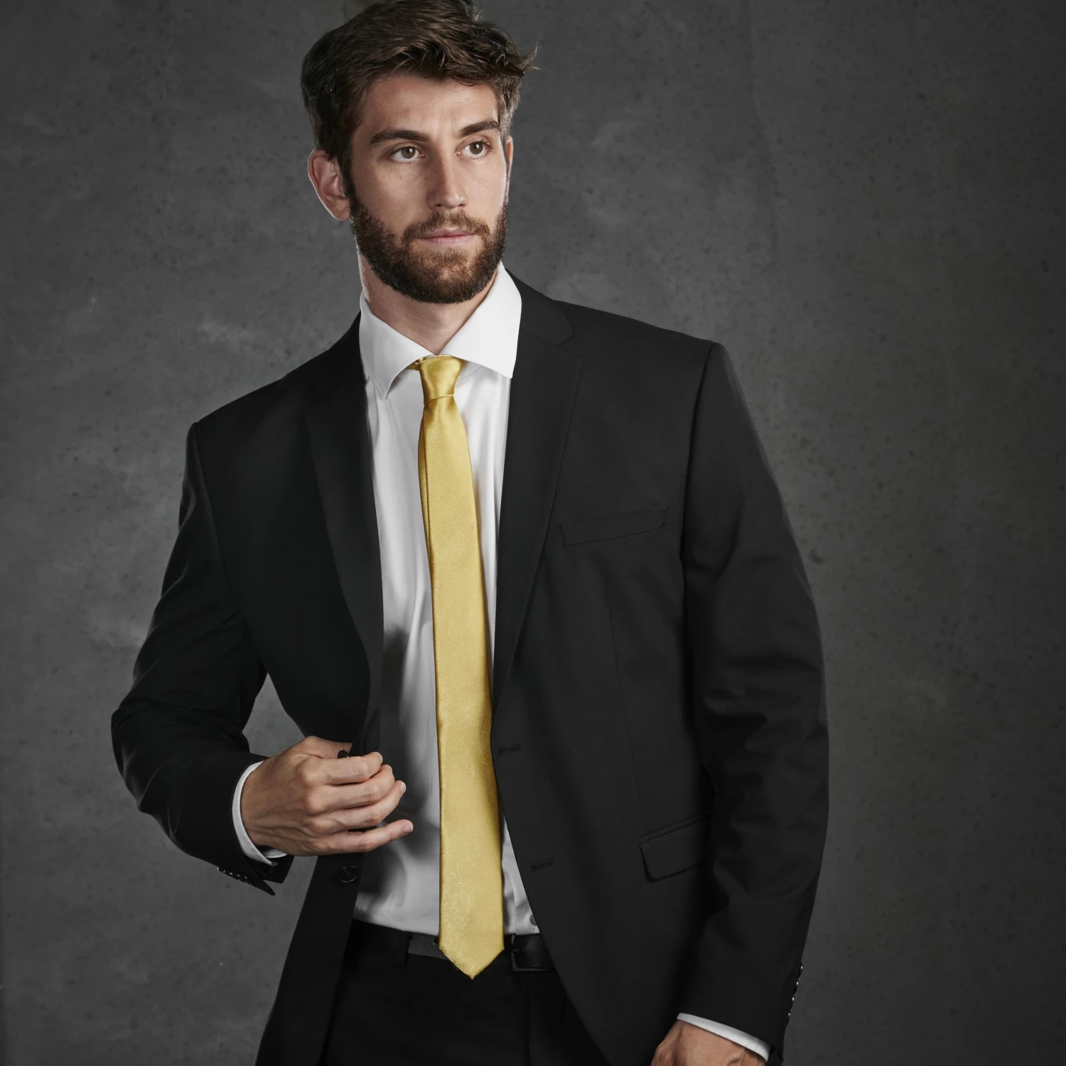 Trendhim Cravate unie or brillant - 6 cm â Image 4