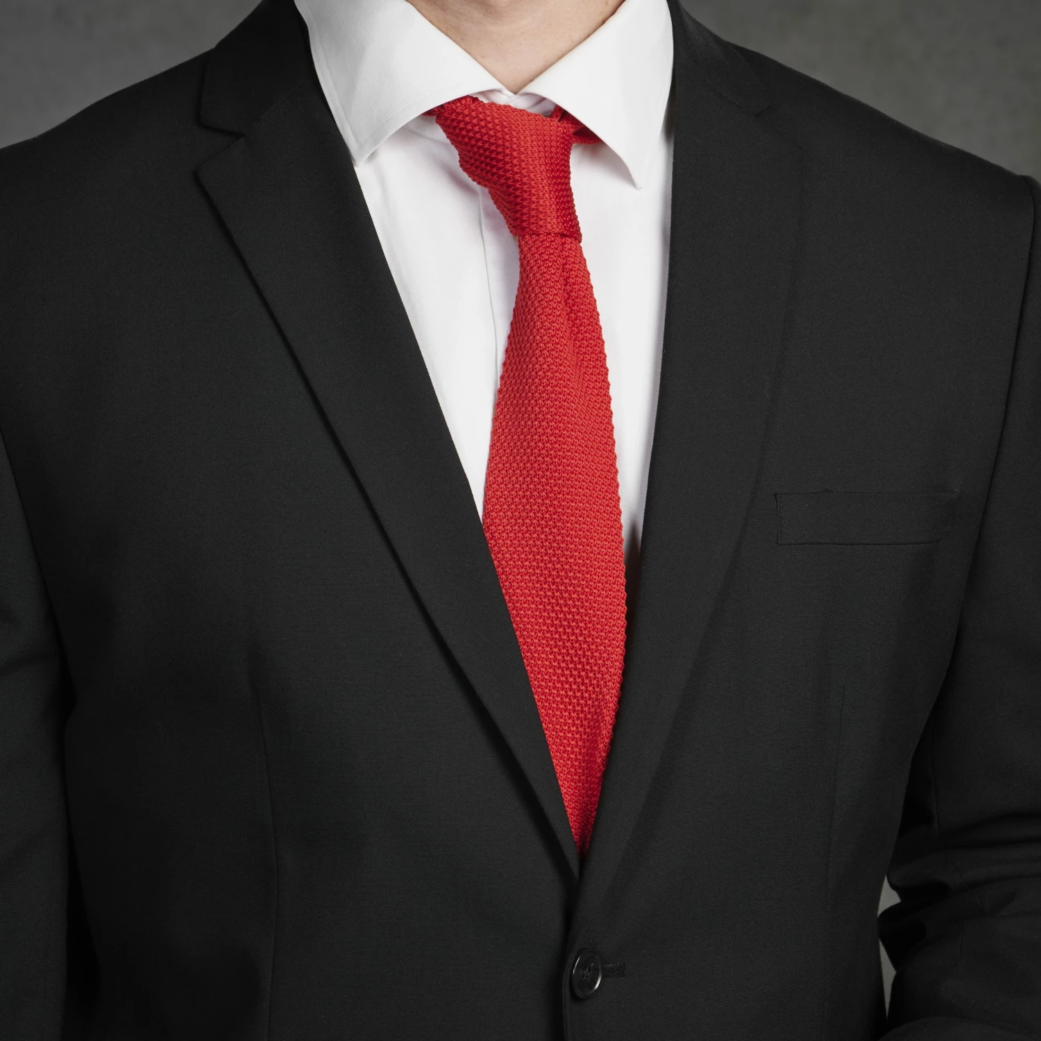 Tailor Toki Cravate rouge tricotĂ©e â Image 3