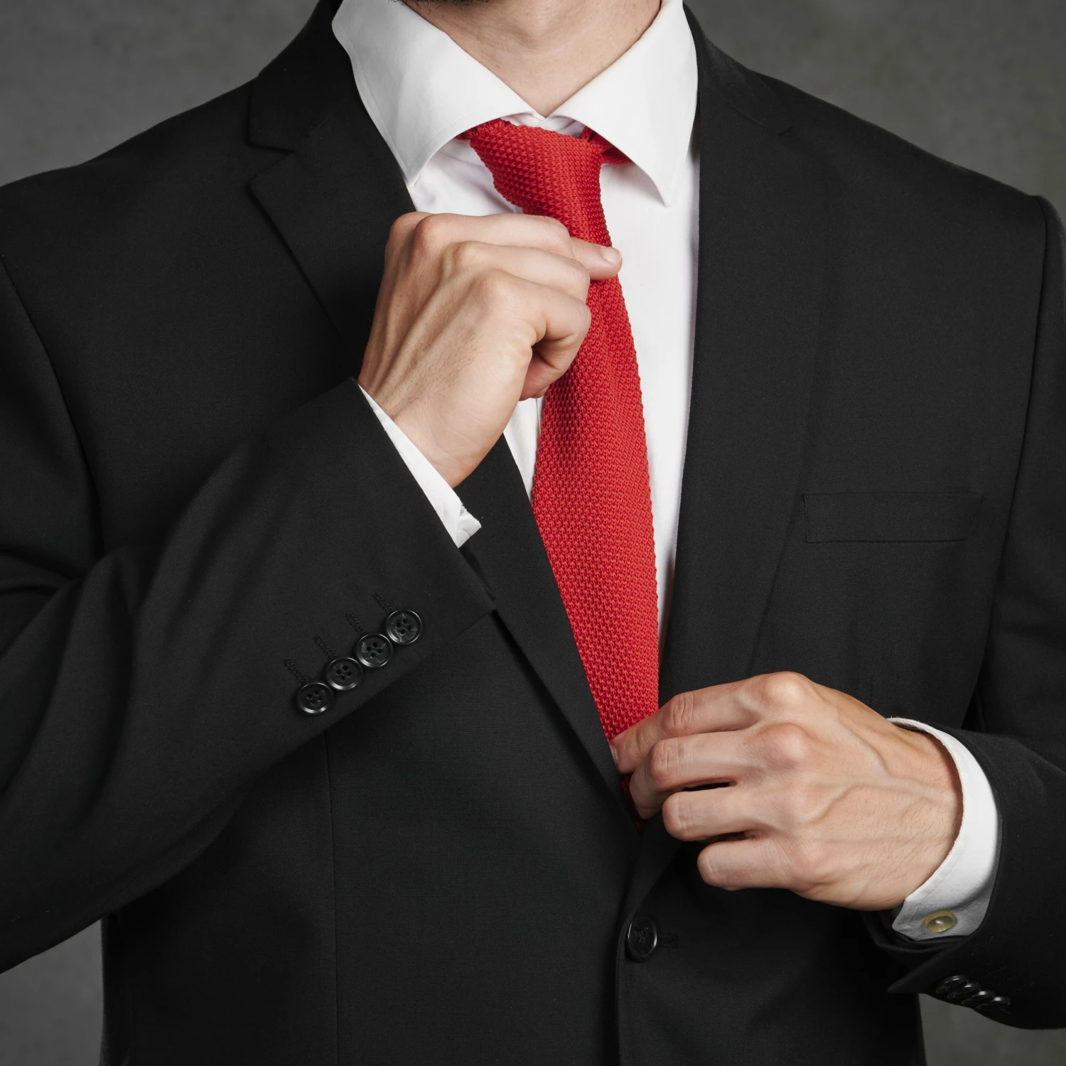 Tailor Toki Cravate rouge tricotĂ©e â Image 4