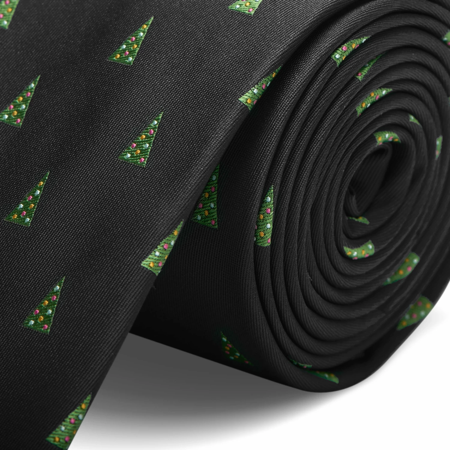 Trendhim Cravate noire à motifs de sapins de Noël – Image 2